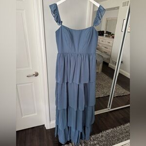 Dusty Blue Revelry bridesmaid dress